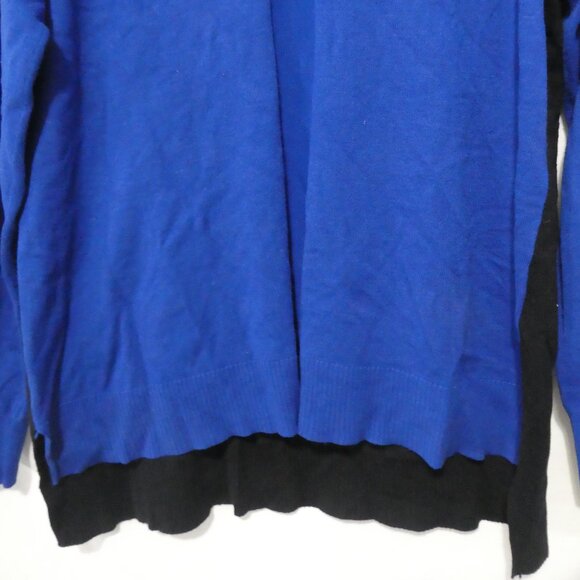 JOSEPH A. | xl - extra large | Blue Long Sleeve Lightweight Sweater | Black Back - Picture 7 of 15